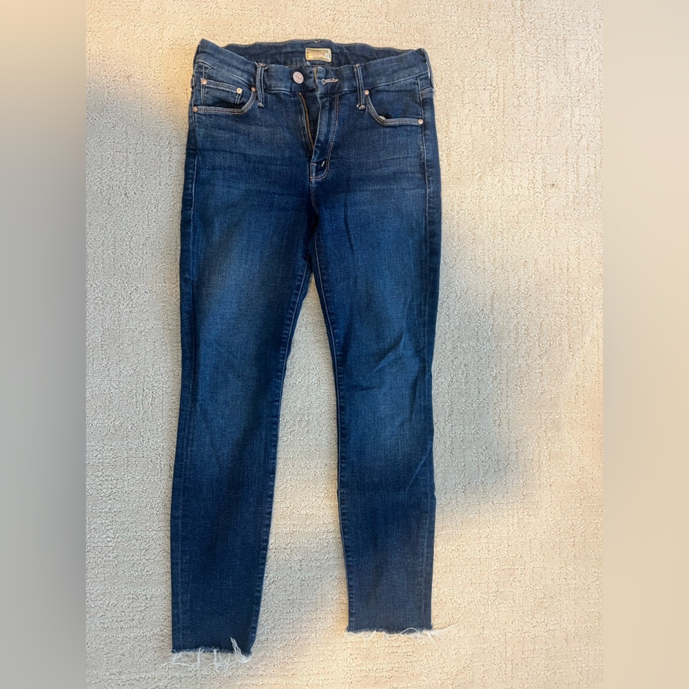 MOTHER Looker Fray Ankle Jean NWOT